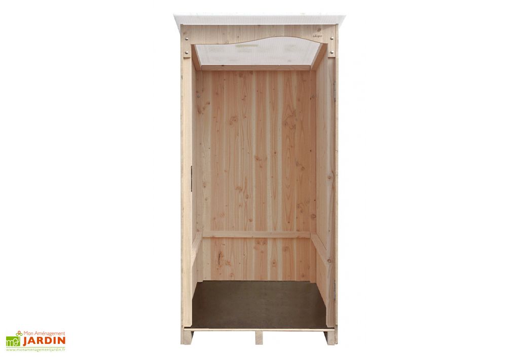 Toilettes sèches d'angle en épicéa ou douglas pour cabine Ventarèl - 62 x  62 x 42 cm - Lécopot