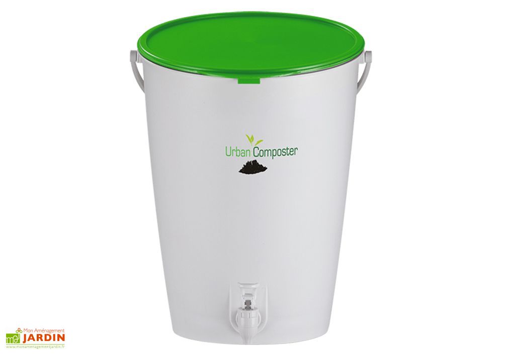 Mini Composteur Cuisine Urban Composter 15L + Accélérateur de Compost