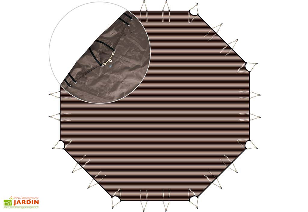 Piscine hors-sol en composite et acier Portbail 3,65 x 5,24 m - Just Aposé