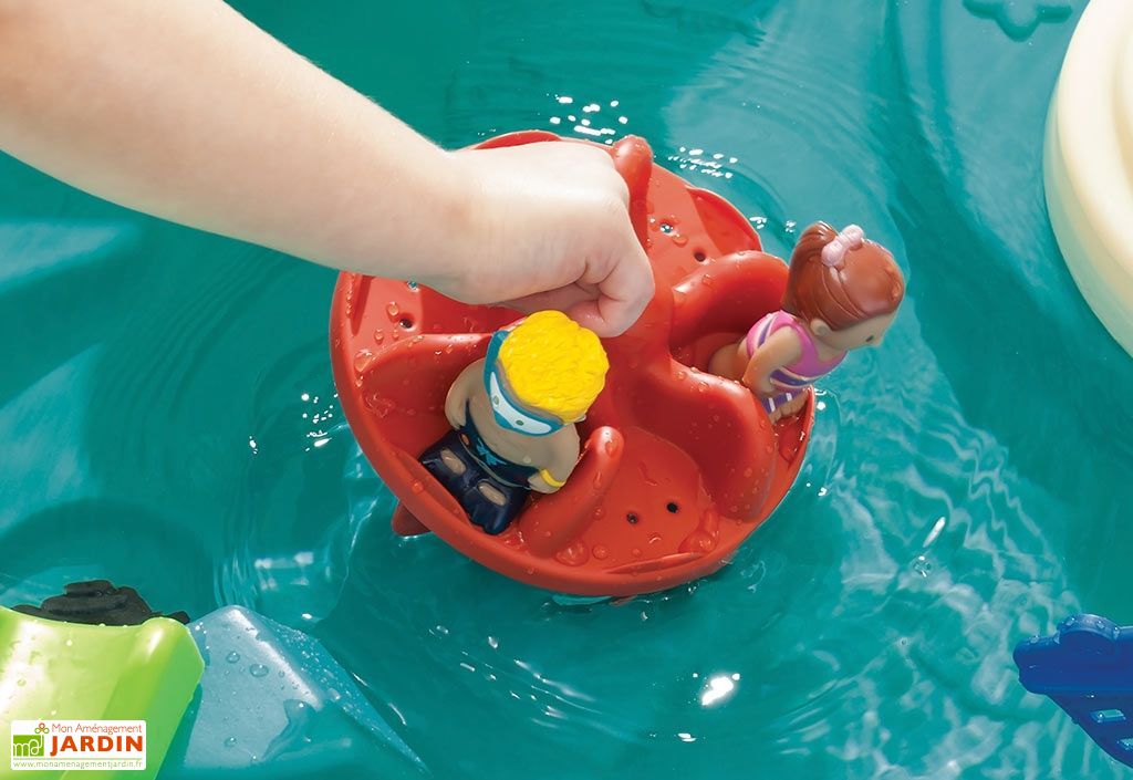 Table pour Enfants Jeux d'Eau en Plastique Ile Paradisiaque - Step2