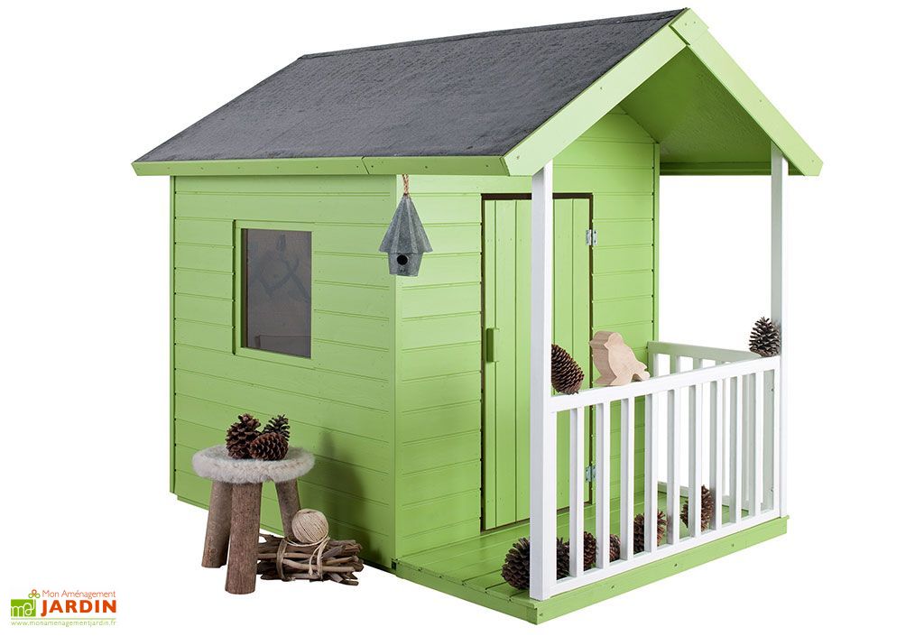Maisonnette enfant en bois Kangourou 2,6 m2 JARDIPOLYS