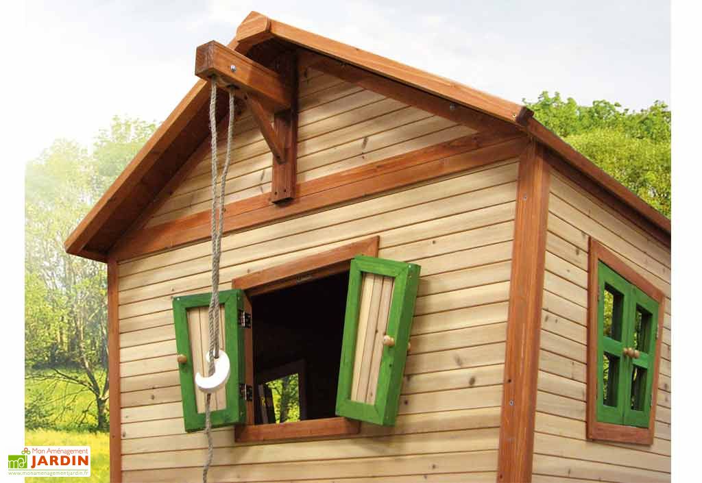 Cabane de jardin sur pilotis pour enfant emma AXI 44472 Pas Cher 