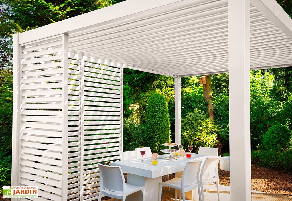 Pergola adossée en aluminium 4 x 3 m - Legend+ Edition 12 m² - Gardendreams