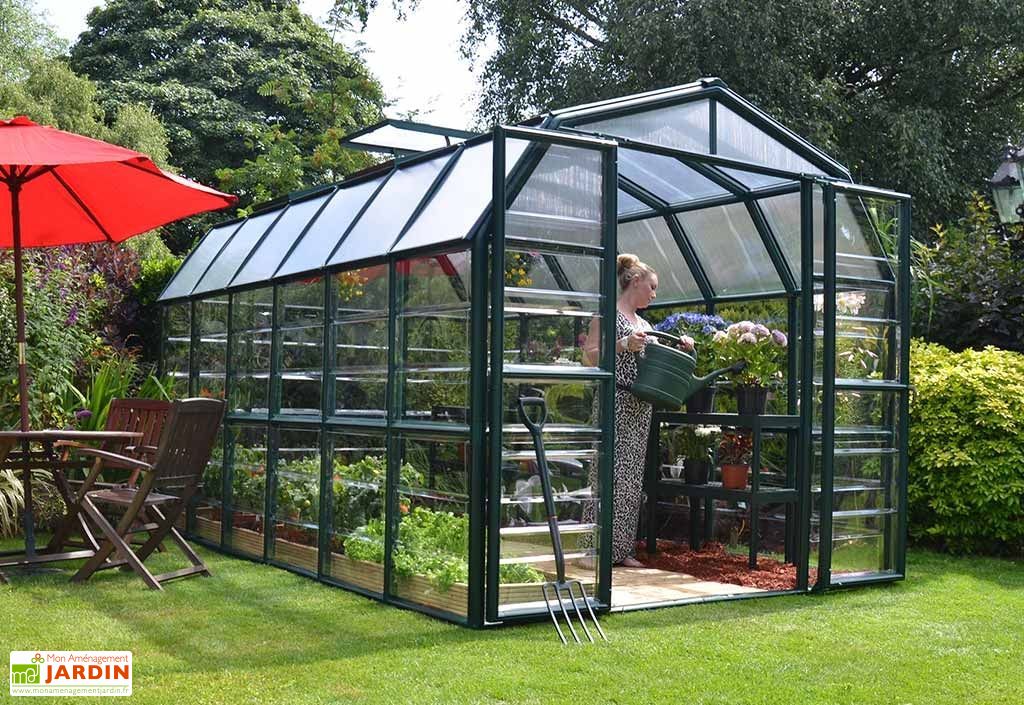 Serre de jardin polycarbonate transparent 4,6m² - OOGarden