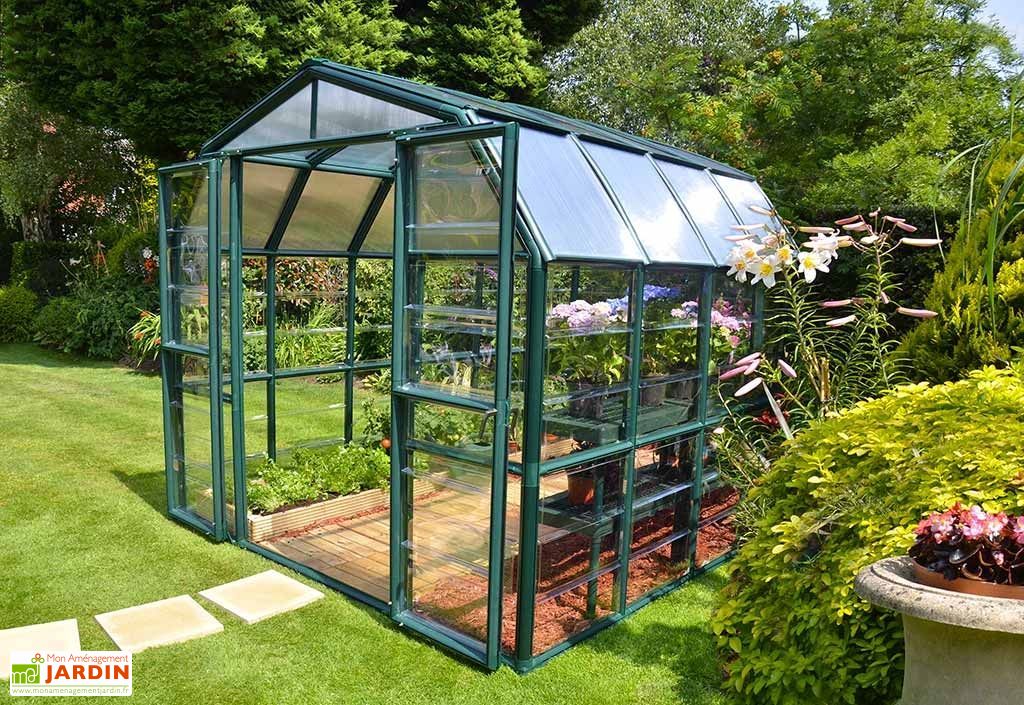 Serre de Jardin Polycarbonate Transparent 16.9 m² – Pots de Fleurs and Co