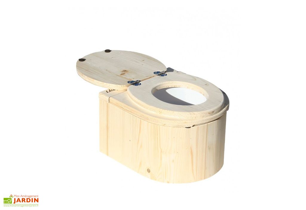 Toilettes sèches d'angle en épicéa ou douglas pour cabine Ventarèl