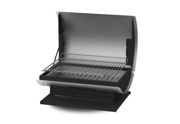 Barbecue au charbon en inox et acier Le Marquier XL60 Duo