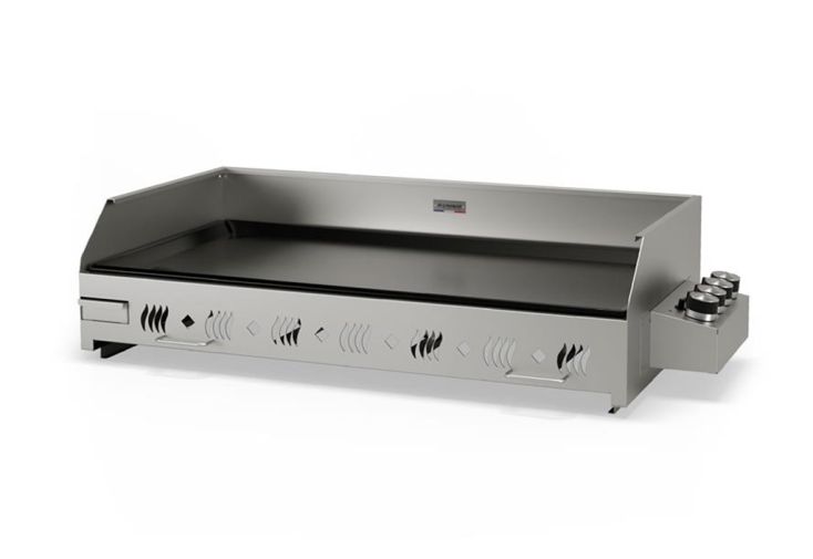 Plancha à gaz Le Marquier 4 brûleurs inox 10 kW – 105 x 55 cm