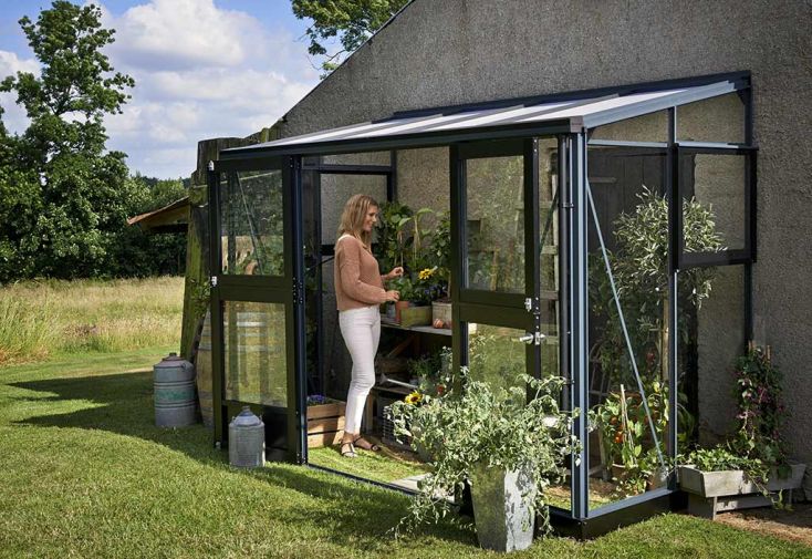 Serre de jardin adossée en verre trempé Juliana Veranda – 4,4 m²