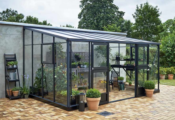 Serre de jardin adossée en verre trempé Juliana Veranda – 12,9 m²