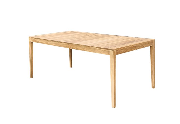 Table de jardin en teck 8 places Calvi – 100 x 200 cm