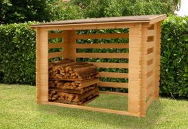 Abri range-bûches en bois traité 4 m³ - Memphis XL - Forest-Style