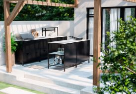 Cuisine extérieure modulable avec barbecue gaz Onyx Noltia System