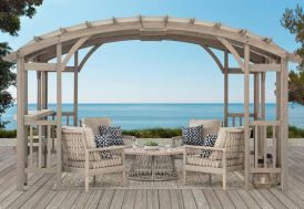 Pergola en bois Sunjoy Dajti