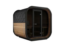 Sauna d’extérieur en bois et verre ICON 220 XL