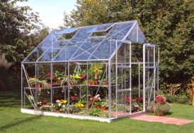 Serre de jardin 8 m² en aluminium et verre horticole 3 mm Magnum 108 Halls