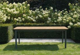 Table de jardin en teck et aluminium Piana