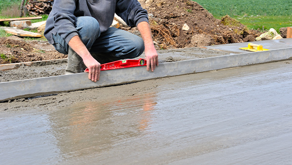 préparation dalle de béton pour pergola